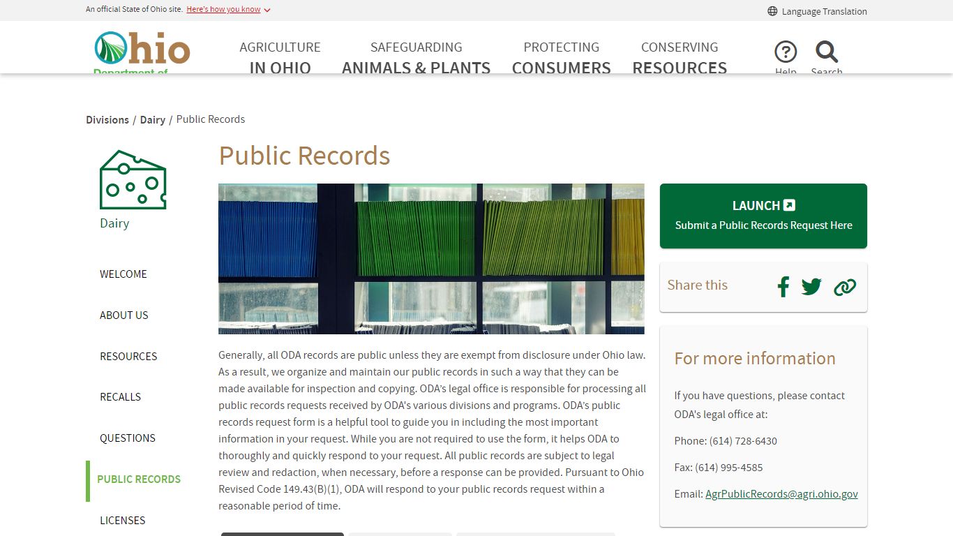 Public Records - Ohio